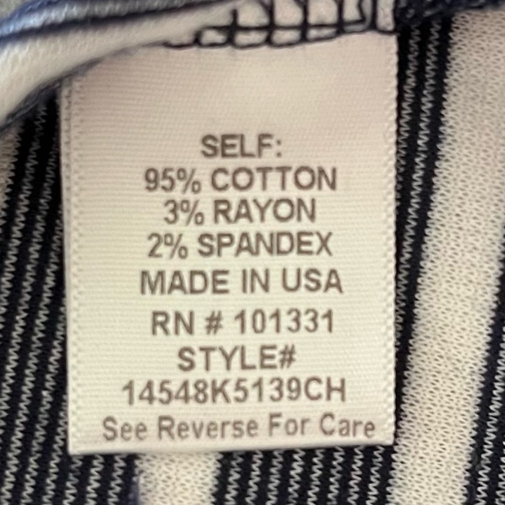*SALE* Tailored Navy Striped Jacket Charlotte Russe - Picture 4 of 4